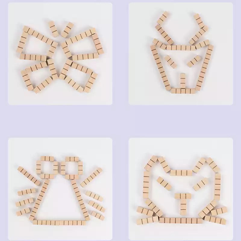 Wooden Puzzle Pieces-Mathematics toys