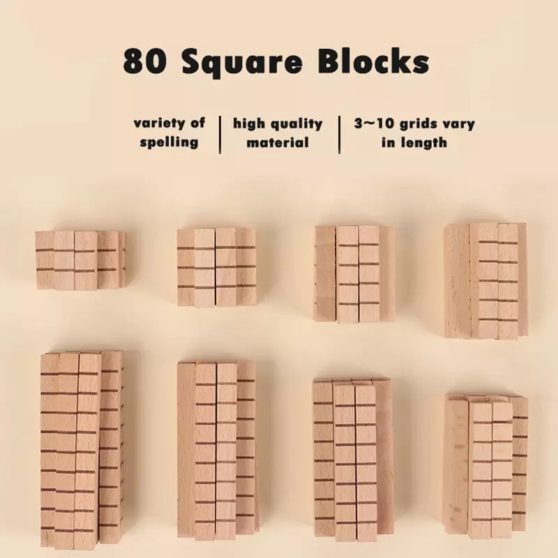 Wooden Puzzle Pieces-Mathematics toys