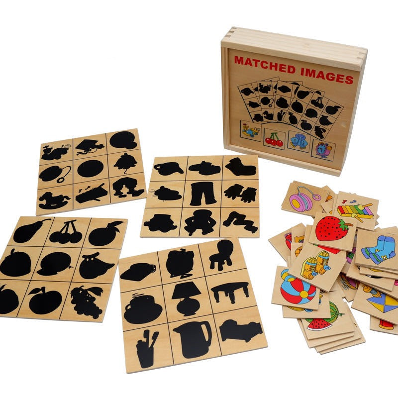 Wooden Shadow Matching Game-Mathematics toys