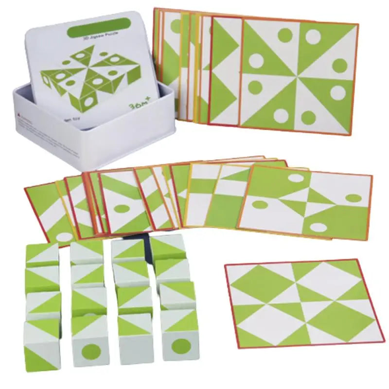 BrainBlocks™ – Slim & Creatief – Houten Geometrisch Denkspel