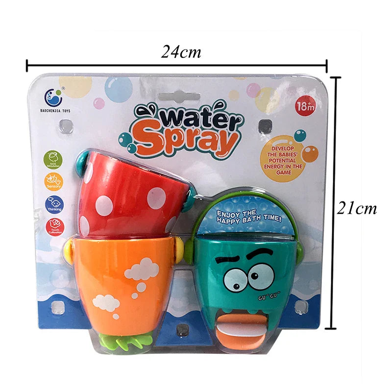 BathCups – Pratique et amusant – Jouet de bain verseur