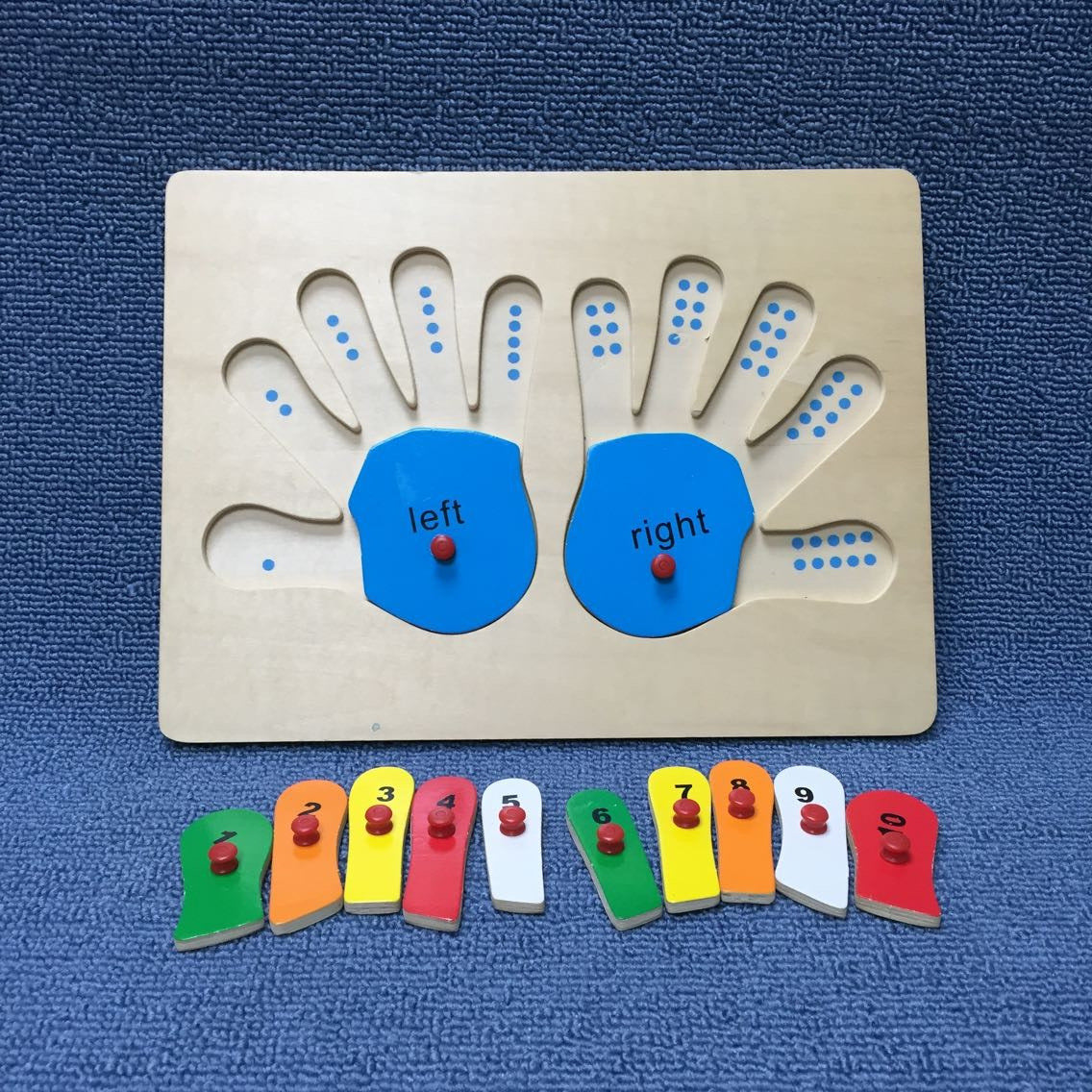 Number Hands Puzzle- Fine motor skills toys