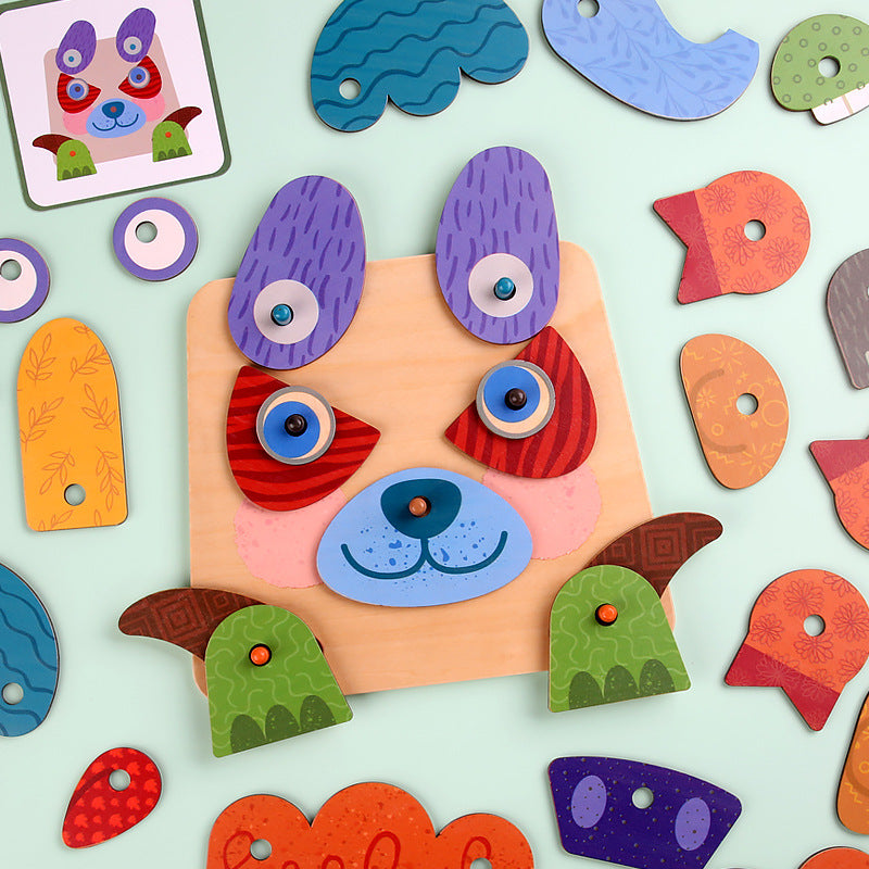 Wooden Face-changing Puzzle - Best Sensory Toys