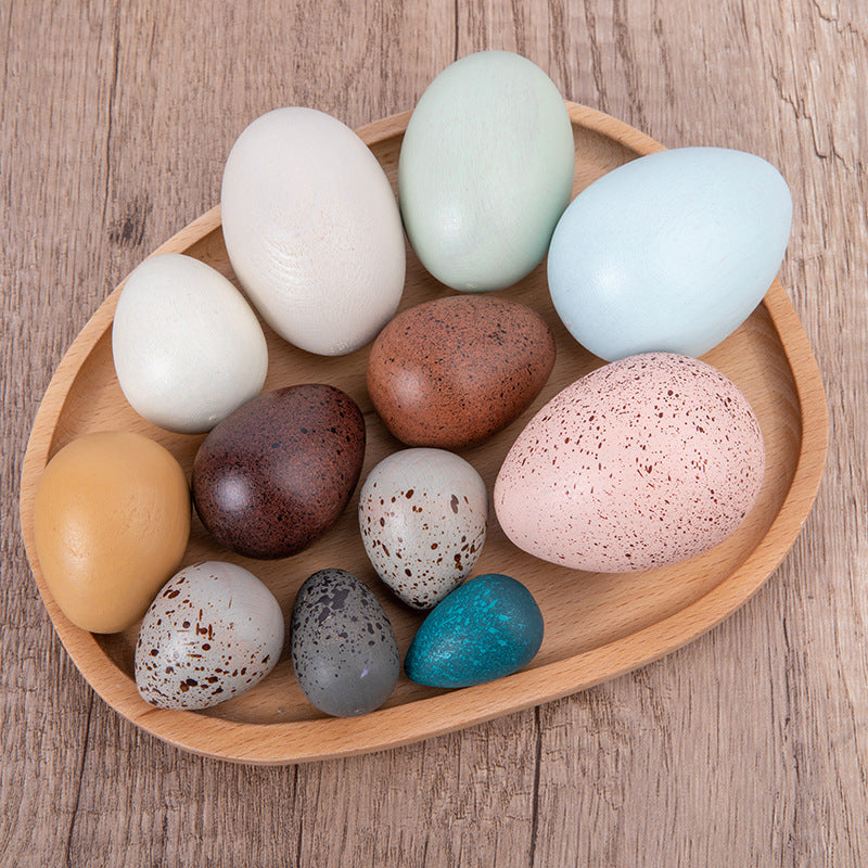 Wooden Birds’ Eggs- Open ended wooden toys