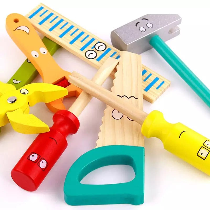 34 PCS Wooden Tool Box - Best Open Ended Toys