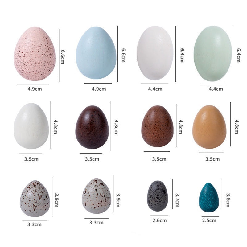 Wooden Birds’ Eggs- Open ended wooden toys