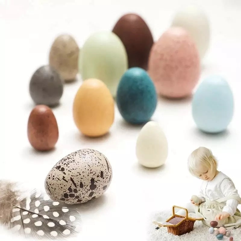 Wooden Birds’ Eggs- Open ended wooden toys