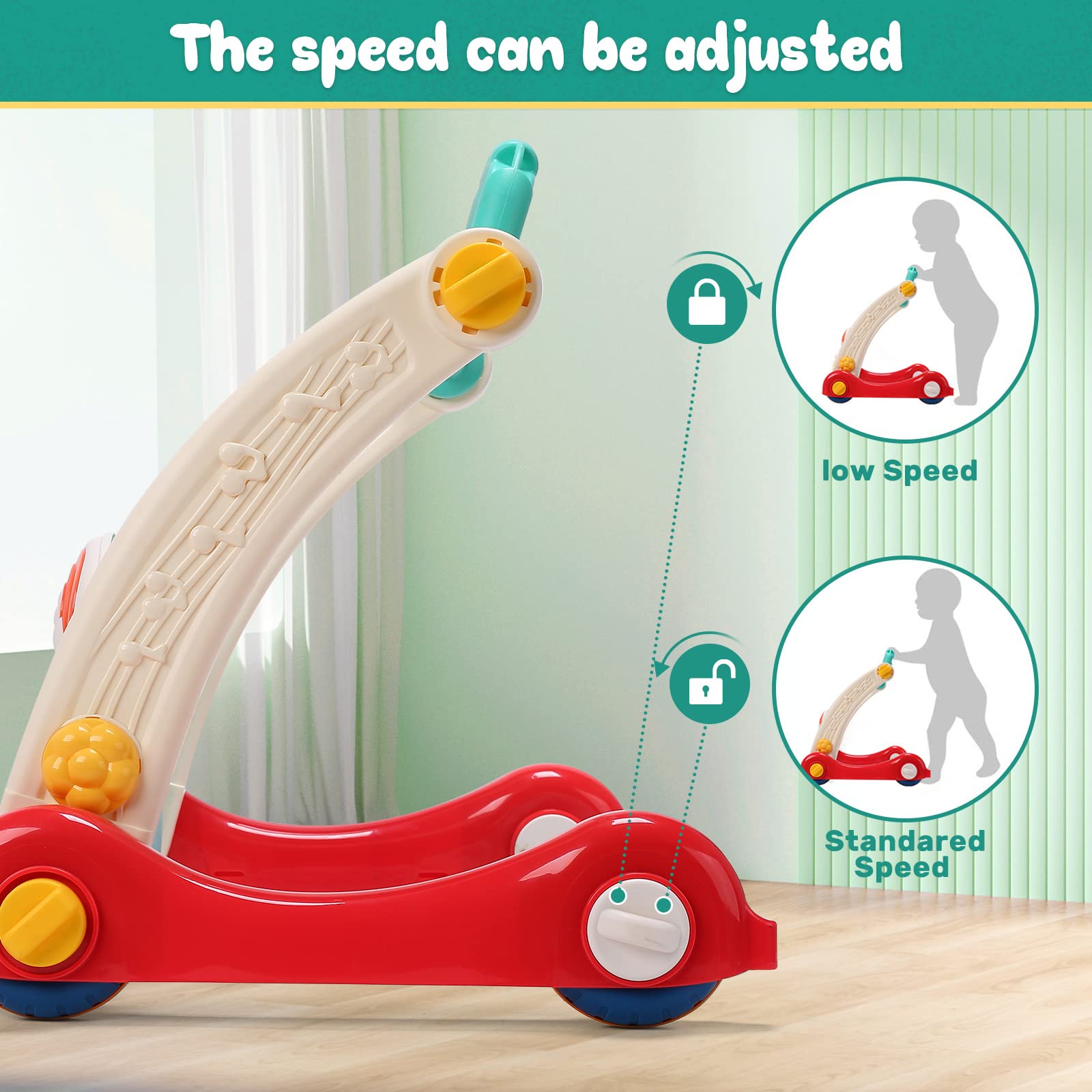Fidtoy Baby Gym Play Mat and Learning Walker