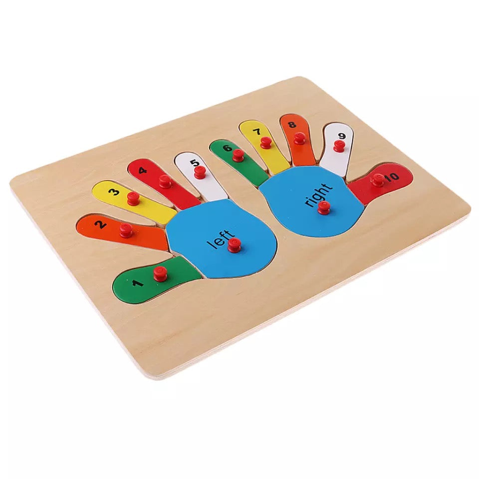 Number Hands Puzzle- Fine motor skills toys