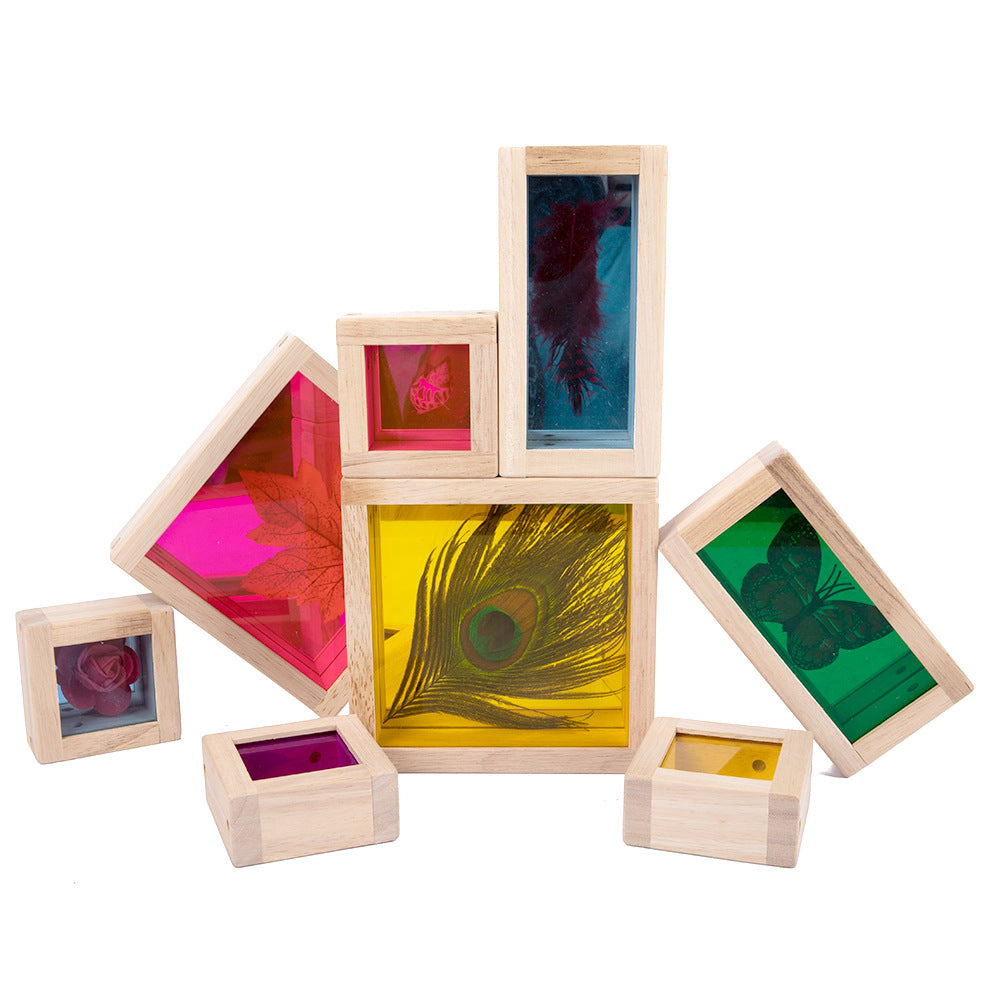 Kidpik Coloured Treasure Blocks-Mirror Fine motor skills toys