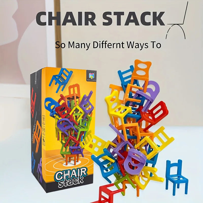 Chair Stack™ - Interactief & Stimuleer creativiteit - Stapel Stoelen Spel