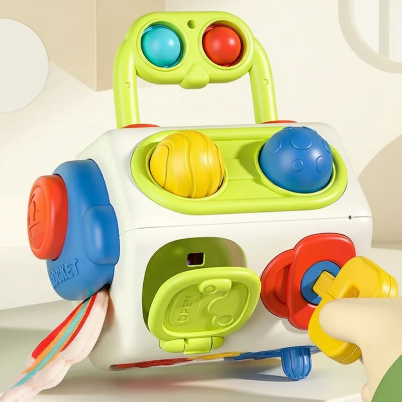 Fidtoy 10-in-1 Activity Cube Montessori Sensory Toy