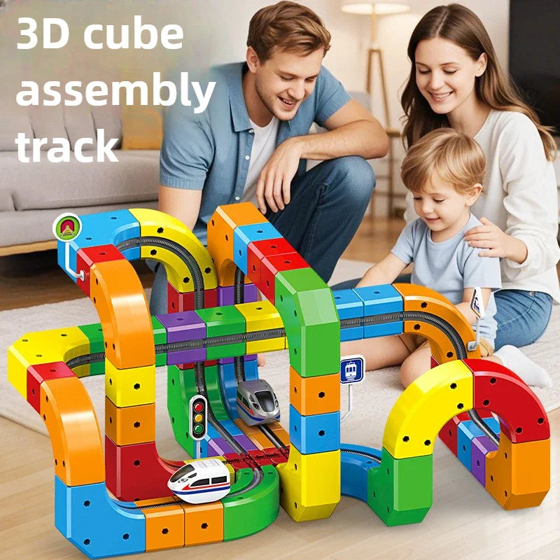 DIY Cube Track - Creatief & Actief – Creatieve DIY-Treinbaan