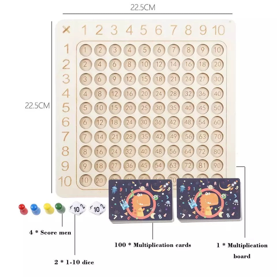 Multiplication Math Board Game - Mathematics Toys