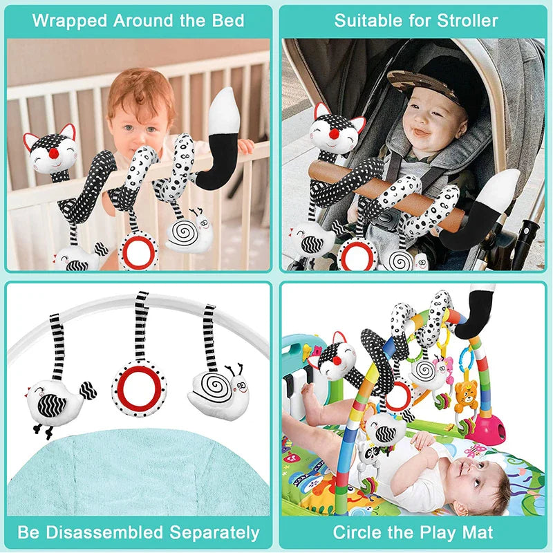 Baby Spiral Toy™ - Autostoel & Kinderwagen Speelgoed