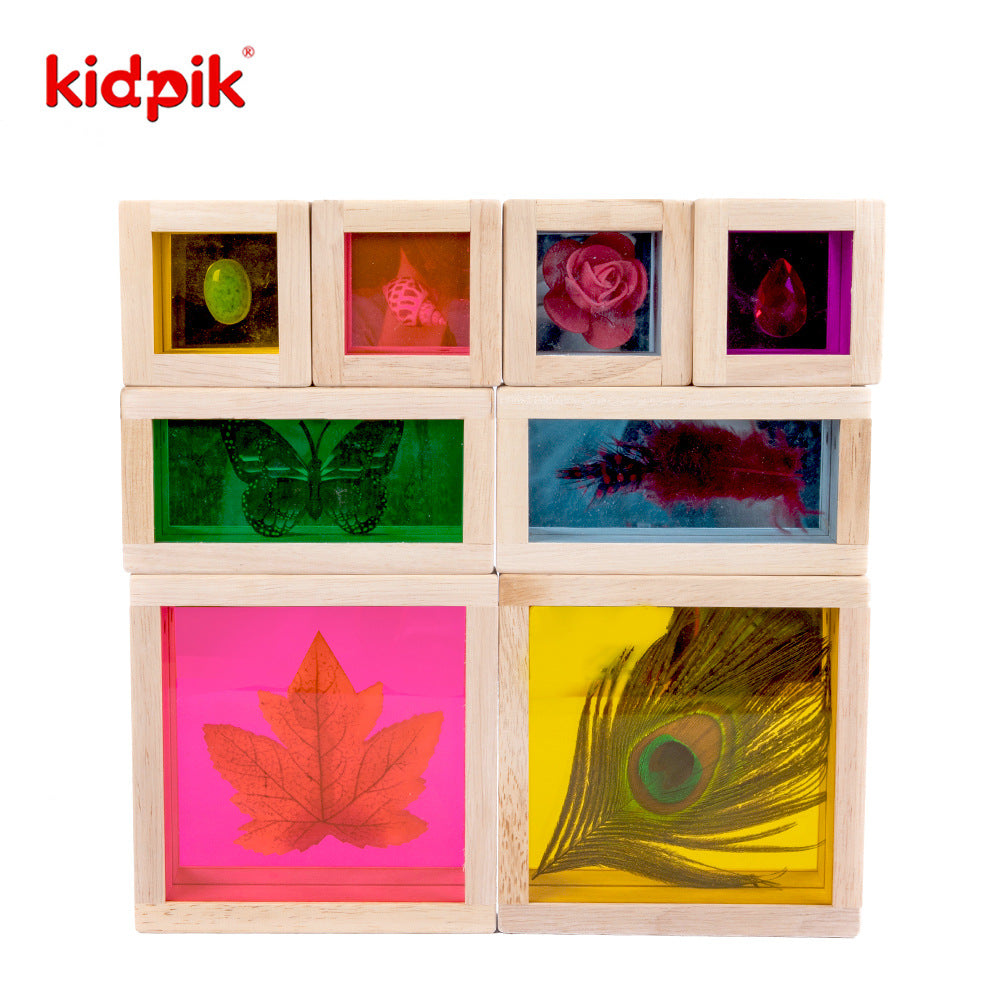 Kidpik Coloured Treasure Blocks-Mirror Fine motor skills toys
