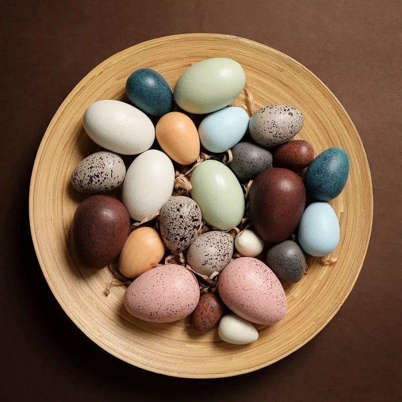 Wooden Birds’ Eggs- Open ended wooden toys