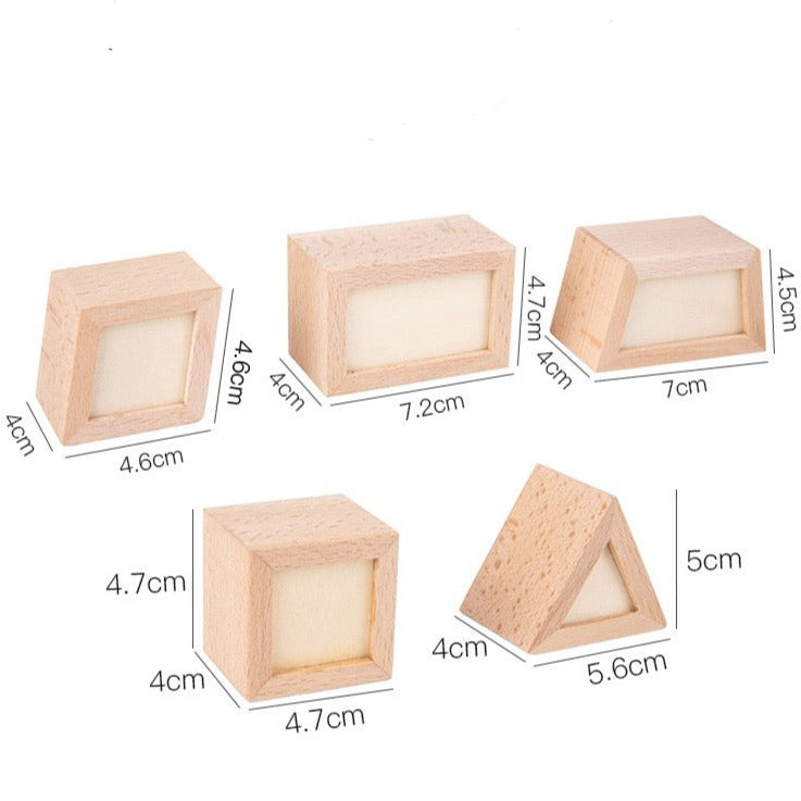 Wooden Shape Insert Box - Mathematics Educational Toys