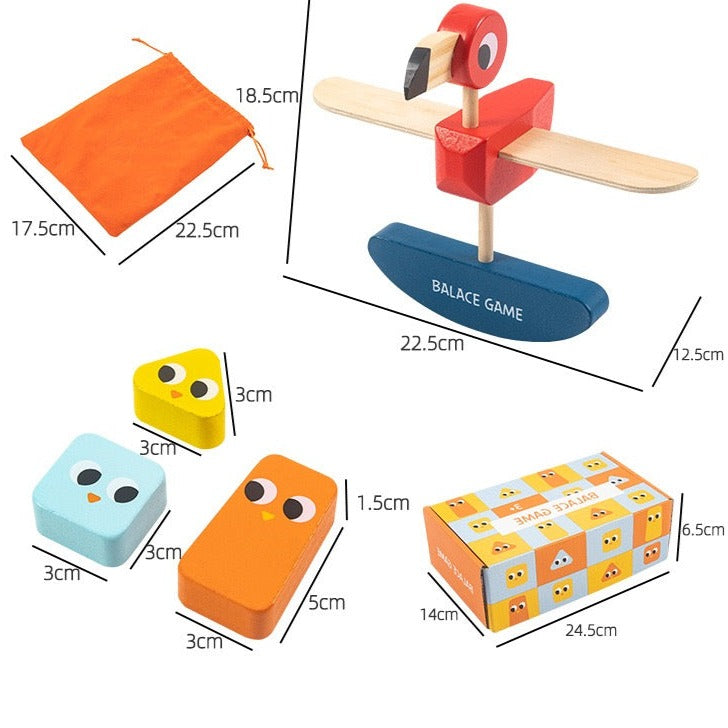 Wooden Bird Balance Game - Mathematics Educational Toys