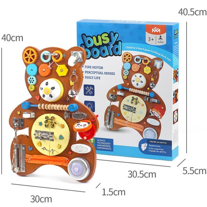 Busy board— Brown Bear - Best Sensory Toys
