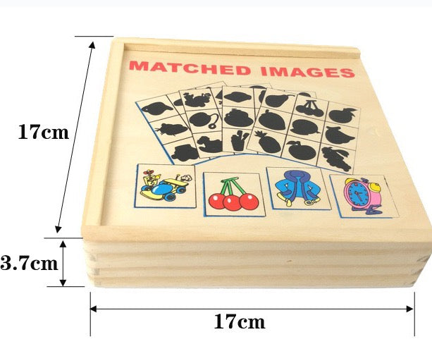Wooden Shadow Matching Game-Mathematics toys