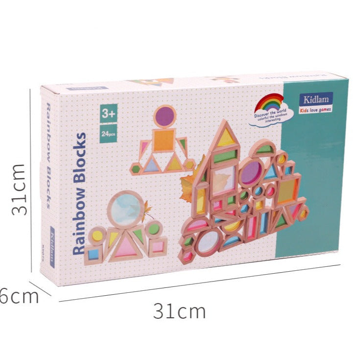 32 pieces Rainbow Blocks - Best Open Ended Toys