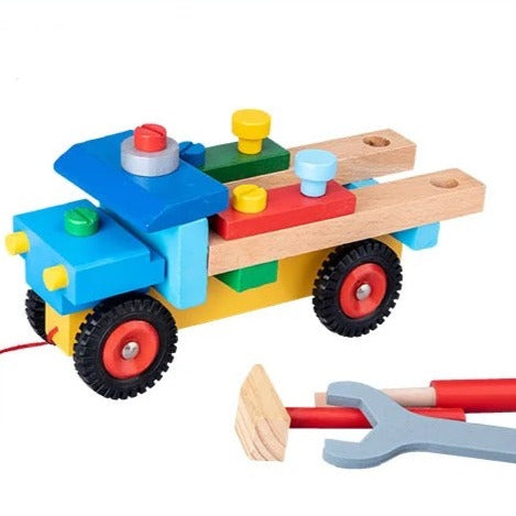 Wooden Tools Truck - Best Open Ended Wooden Toys