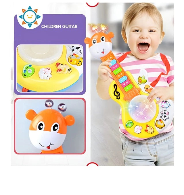 Fidtoy Giraffe Musical Guitar Toy with Light and Sound for Kids