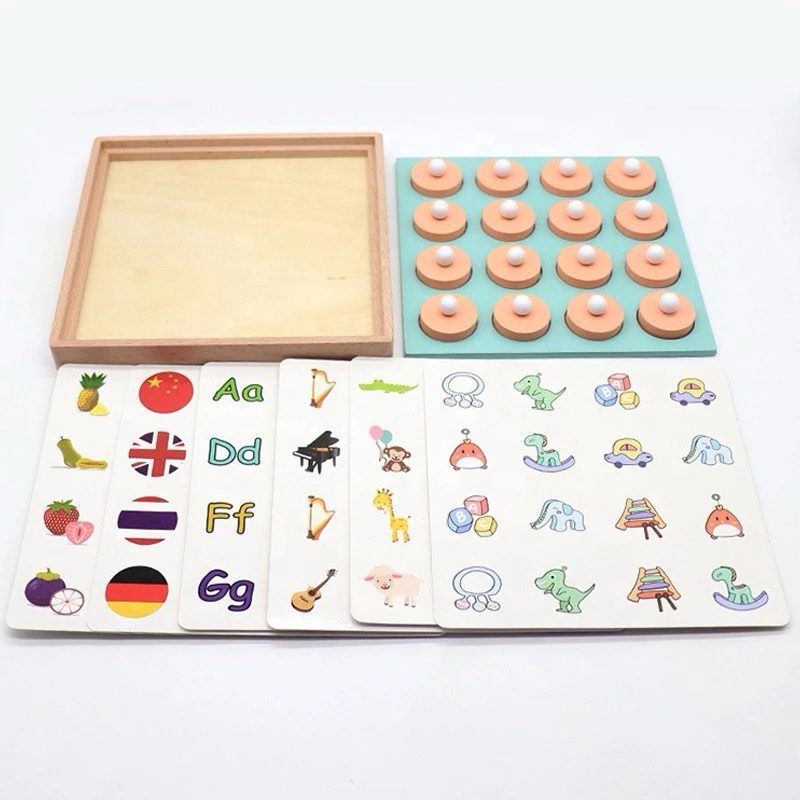 Memory Match Game – Wooden Visual Matching Board for Focus and Cognitive Development