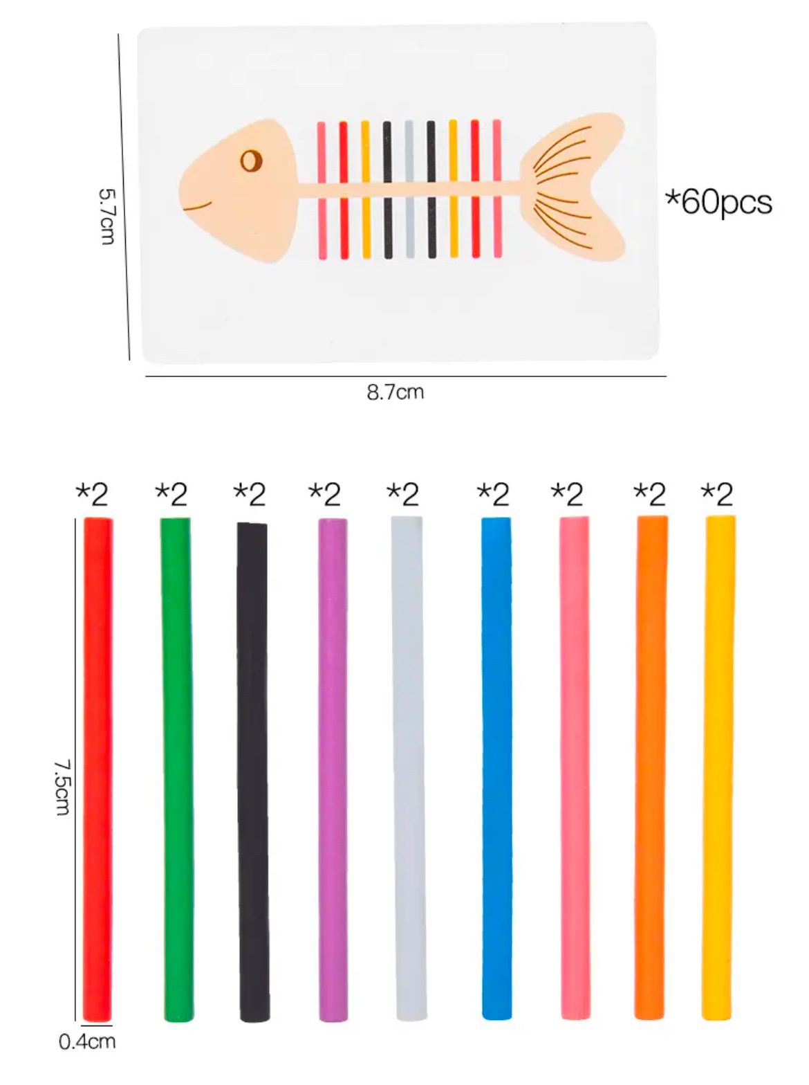 Fish Bone Sorting | Fine Motor and Color Matching Puzzle