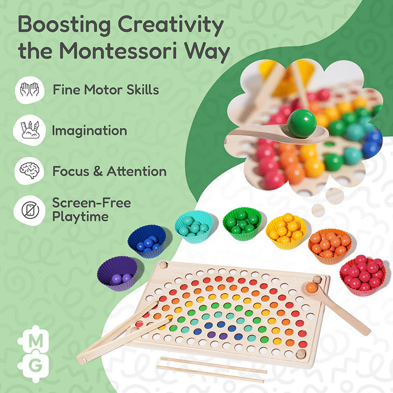 Fidtoy Montessori Cuentas Arcoíris