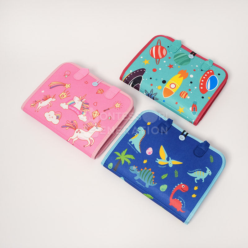 Fidtoy Sac d'activités interactif pour tout-petits – Jouet d'apprentissage sensoriel Montessori, 3 ans et plus