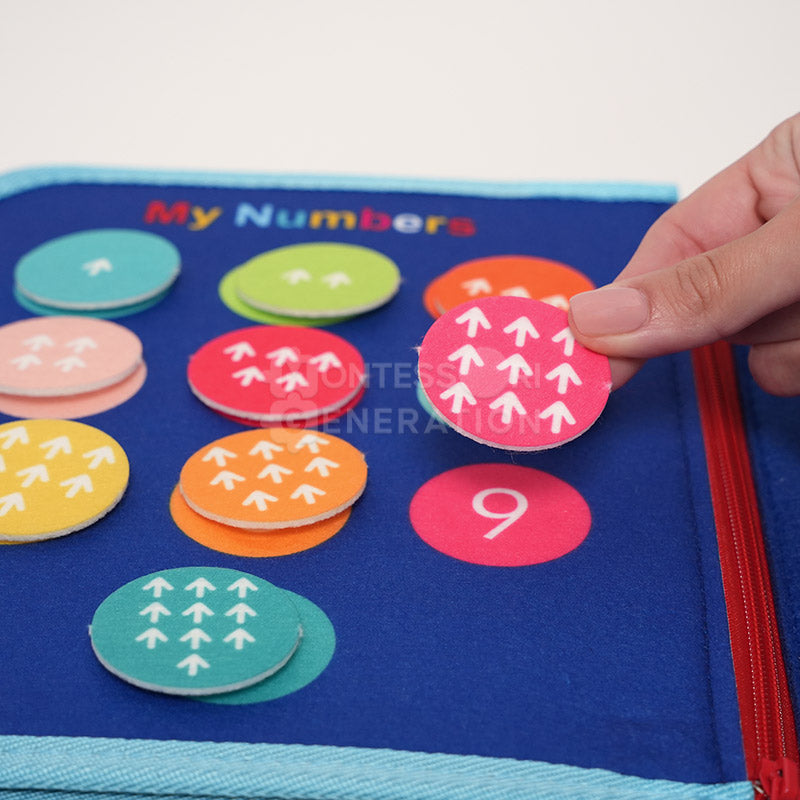 Fidtoy Sac d'activités interactif pour tout-petits – Jouet d'apprentissage sensoriel Montessori, 3 ans et plus