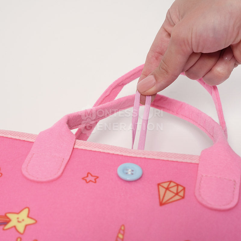 Fidtoy Sac d'activités interactif pour tout-petits – Jouet d'apprentissage sensoriel Montessori, 3 ans et plus
