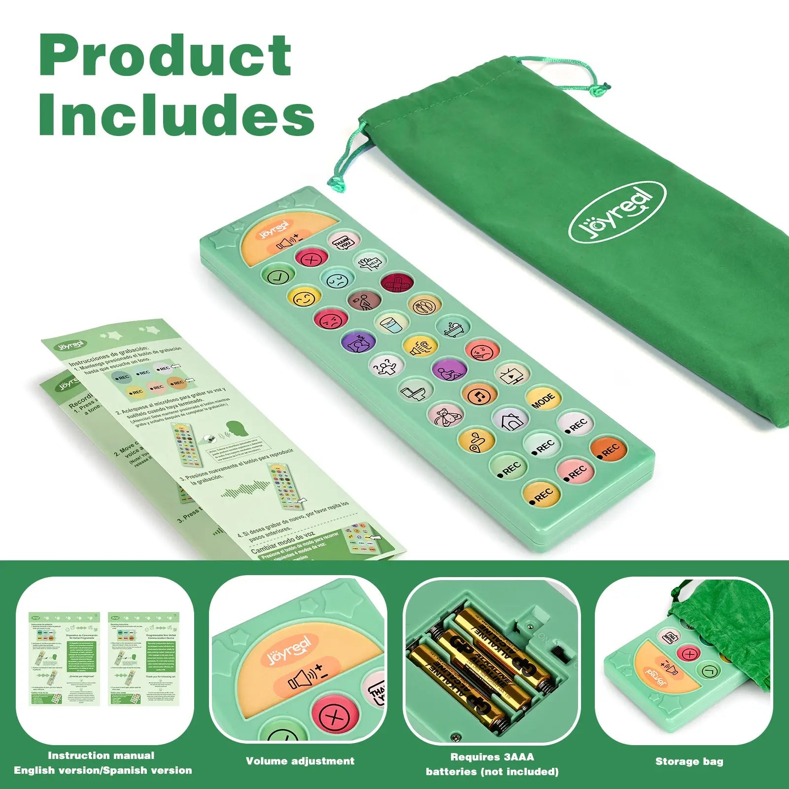 AAC Communication Device - Bilingual for Autism Support