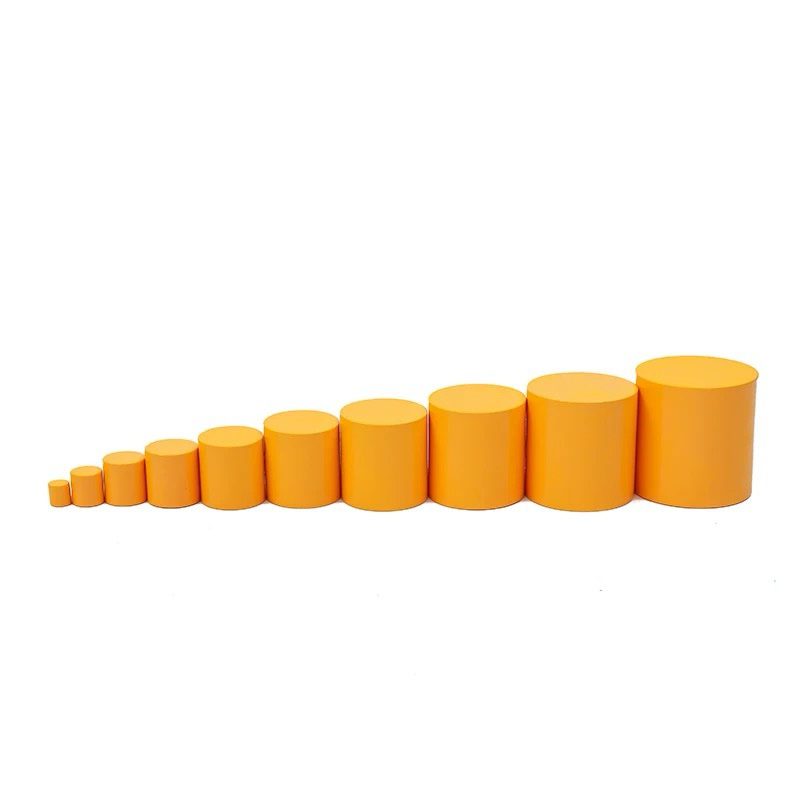 Montessori Knobless Cylinders with Control Cards - Sensorial Material