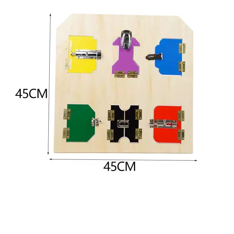 Montessori Latches Board | Toddler Lock and fastening Activity