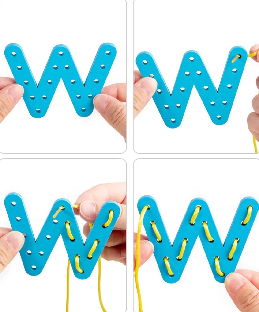 Letters and Numbers Lacing | Fine Motor and Early Literacy Activity
