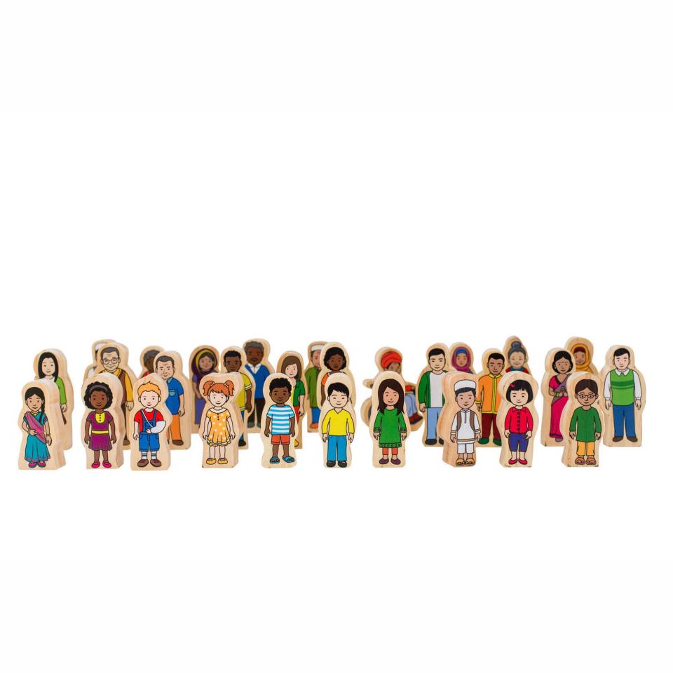 The Freckled Frog My Family Educational People Blocks Set of 30