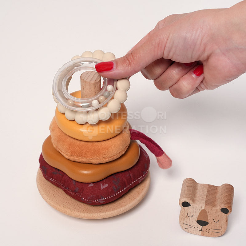 Fidtoy Little Lion Stacking Toy for Babies 6 Months+