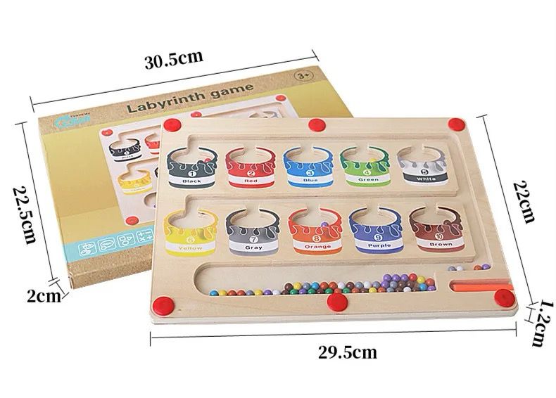 Magnetic Color Classification Board – Sensory Learning Toy for Hand-Eye Coordination and Pre-Writing Skills