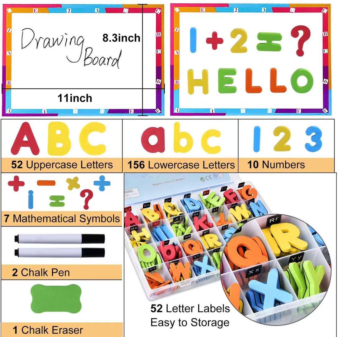 225 PCS Magnetic Letters and Numbers Box Set - Best Montessori Toys