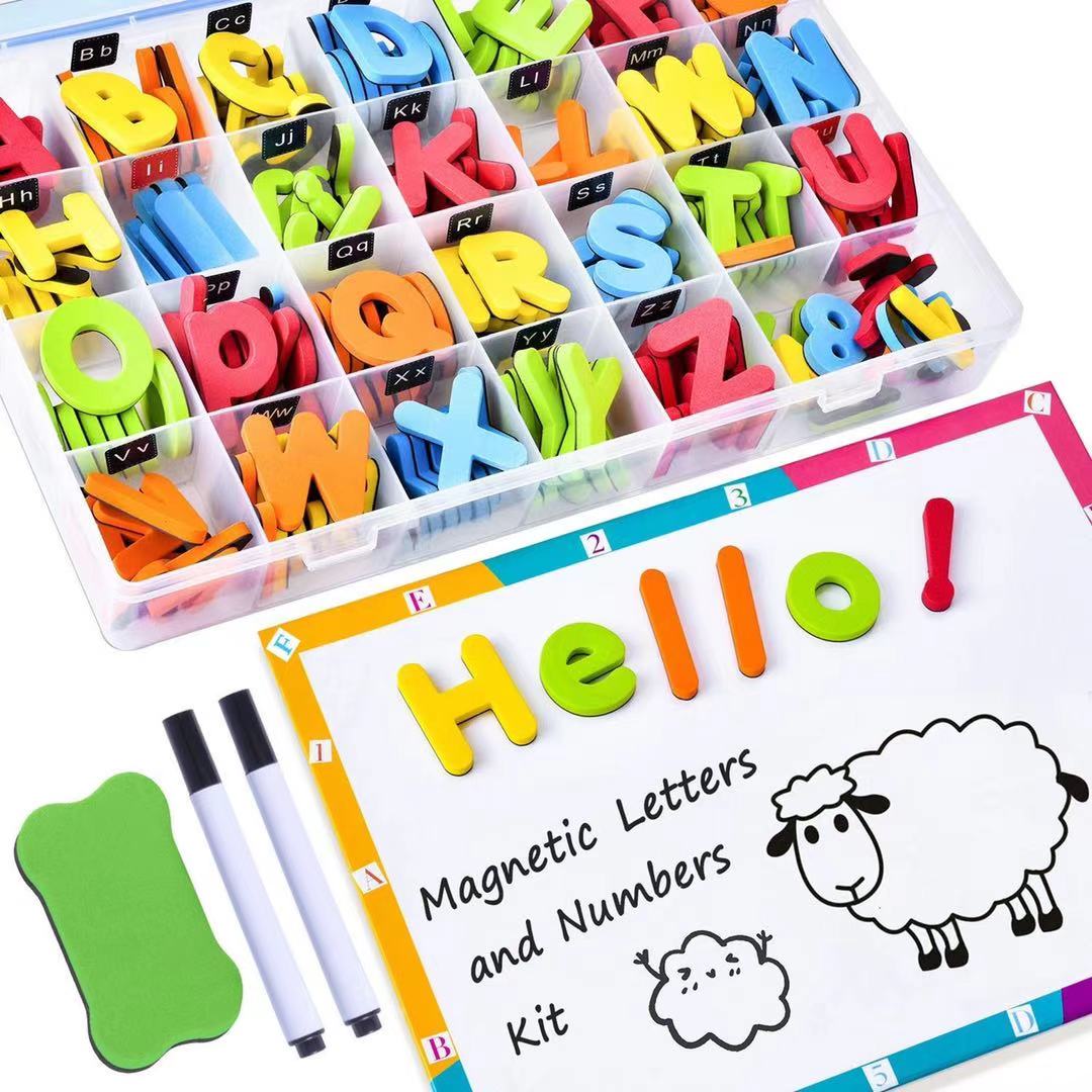 225 PCS Magnetic Letters and Numbers Box Set - Best Montessori Toys