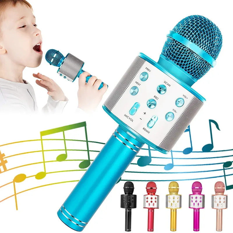 Fidtoy Wireless Bluetooth Karaoke Microphone for Kids & Adults