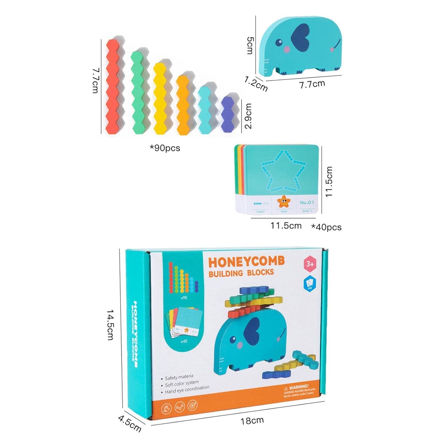 Juego de patrones y rompecabezas de panal