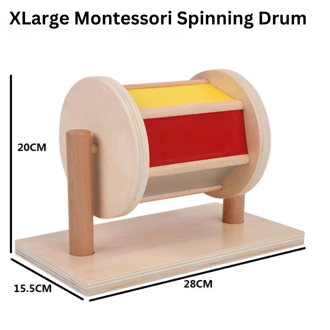 Jumbo Montessori Drum Ball Cylinder Sound Roller Sensory Roller Toy
