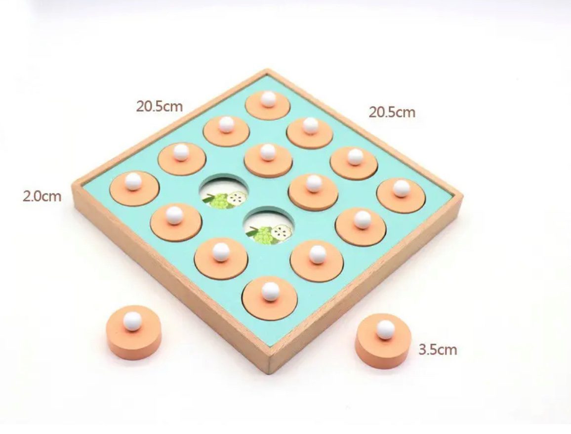 Memory Match Game – Wooden Visual Matching Board for Focus and Cognitive Development