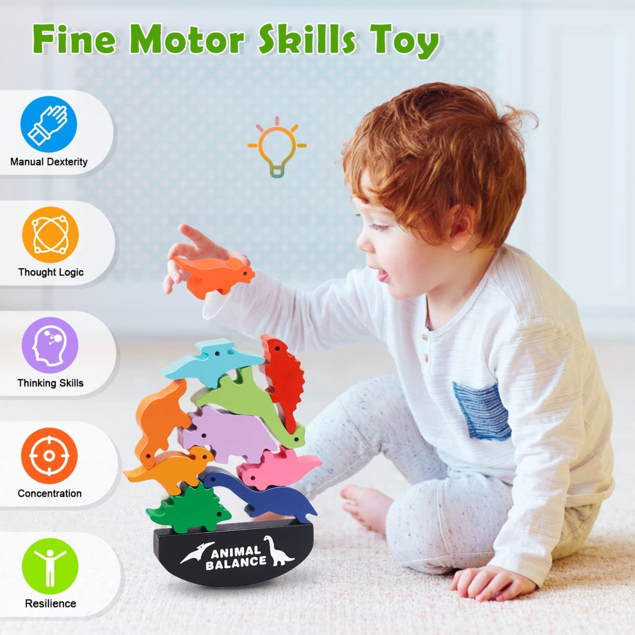 Montessori Animal Balance Blocks