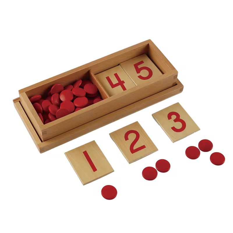 Montessori Cards and Counters Mathematical Material