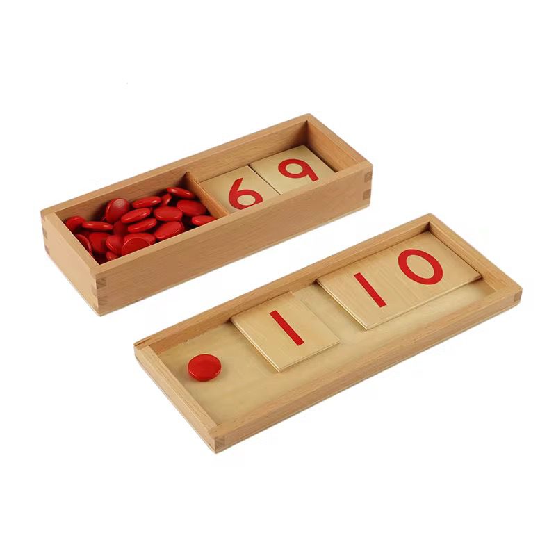 Montessori Cards and Counters Mathematical Material